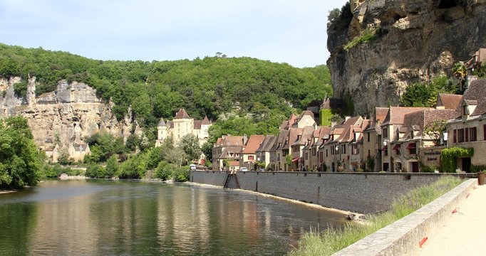 La Roque-Gageac,village class&eacute; sur la Dordogne,P&eacute;rigord noir