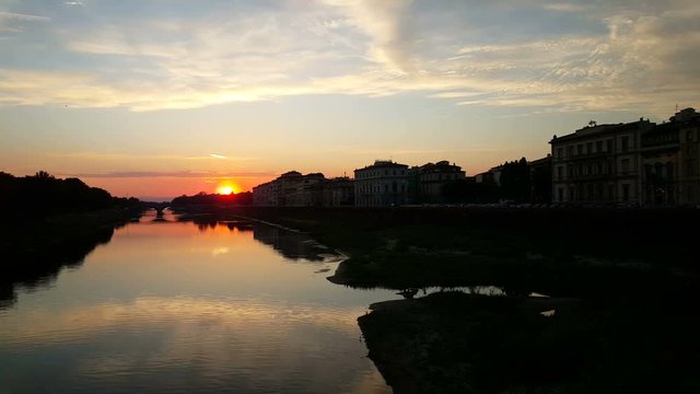 Sunset from Ponte Vecchio