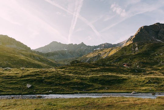 Scenic view of Alpeiner Bach in Austria