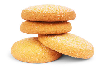 Oatmeal cookies  on white background