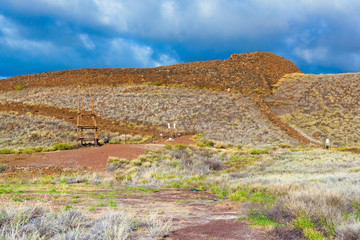Hawaiian temple ruins