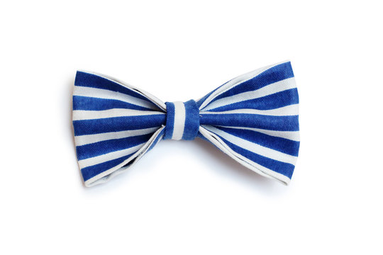 tie dark blue with white stripes on a white background