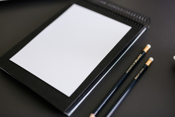 Blank paper with message on pen