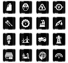 alternative energy icon set
