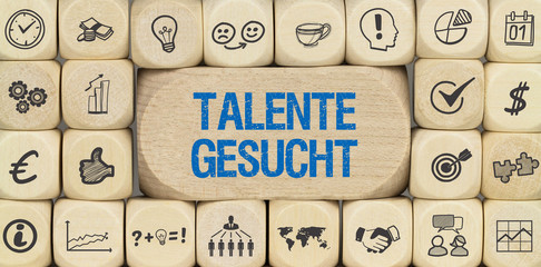 Talente gesucht / Würfel mit Symbole