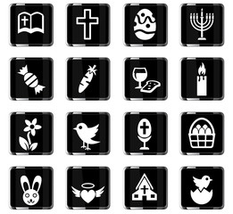 easter icon set