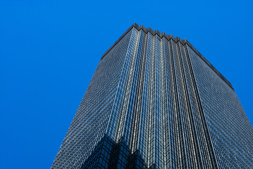 Low angle view of the IDS Center tower at Downtown Minneapolis, Hennepin County, Minnesota, USA - 152684158