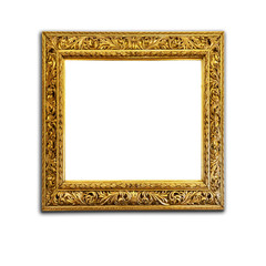 Antique golden picture frame