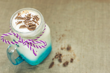 smoothies with banana and chocolate