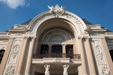 HO CHI MINH CITY, Vietnam. Saigon Opera House or Municipal Theatre in Ho Chi Minh City, Vietnam.at Dong Khoi Street. It built in 1897 by French architect Ferret Eugene.