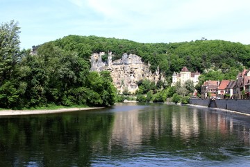 Fototapeta premium La Roque-Gageac,village classé sur la Dordogne,Périgord noir