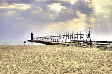 Rays Over the Pier