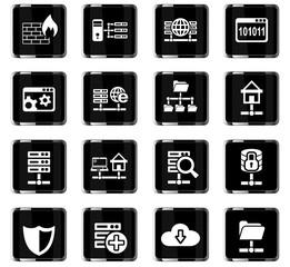 hosting provider icon set