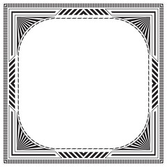 Black square framework, label, page decoration. Pattern brushes are included.