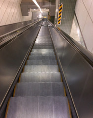 escalator in subway