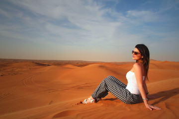 Fototapeta na wymiar Dubai Desert Safari