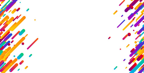 Colorful abstract background on white.