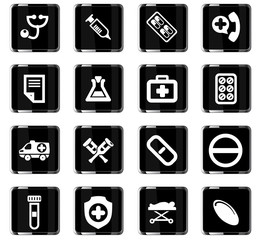 medical icon set
