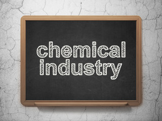 Manufacuring concept: Chemical Industry on chalkboard background