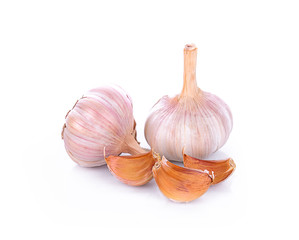 Garlic isolated on white background