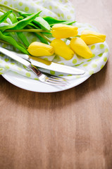 Spring Table Setting for Easter or Mother's Day