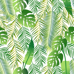 Tropical seamless pattern