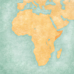Map of Africa - Somalia