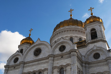 Mosca, Russia, 26/04/2017: vista della Cattedrale di Cristo Salvatore, la più alta chiesa cristiana ortodossa del mondo