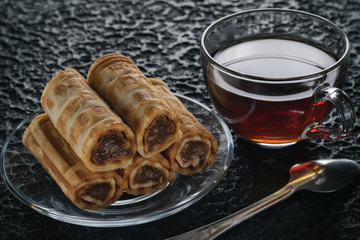 Tubules with condensed milk