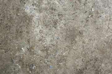 Cement floor in garden