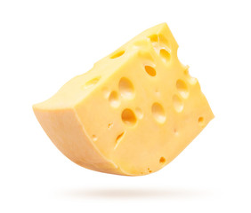 Cheese isolated on white