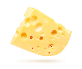 Cheese isolated on white
