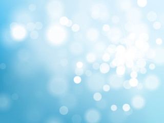 Blue bokeh light sparkling effect on vector shining sky background © Ron Dale