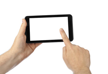 Hand with touchpad pc