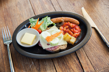 close up of food on plate