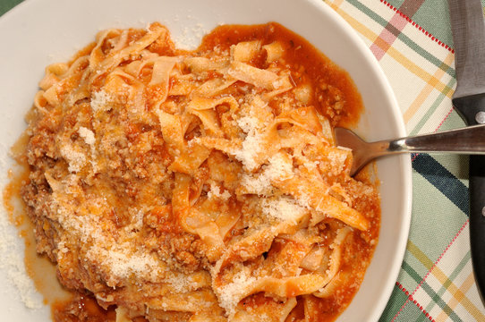 Fettuccine With Bolognese Ragout