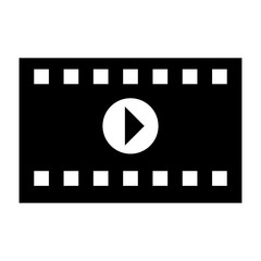 A frame from a movie on film icon.