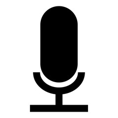 Microphone the black color icon.