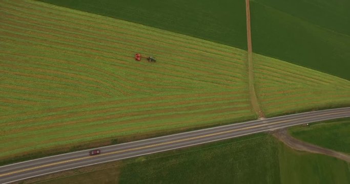 Aerial View of Farmland