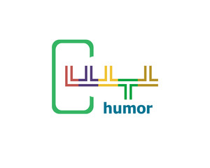 Text Humor. Holiday concept. Abstract emblem, design concept, element for template.