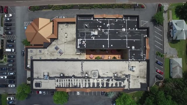 Aerial View of building roof
