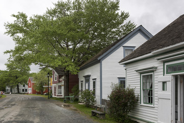 Residential buildings in a village, Nova Scotia, Canada
