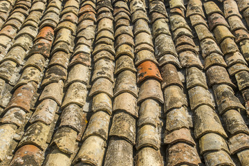 Old tile roof