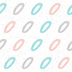 Handmade seamless pattern background. Abstract blue, grey and pink colored pattern