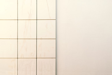 Abstract architecture. Close up of a modernist facade building.