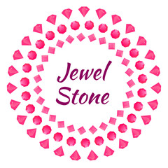 Greeting card with diamond jewel