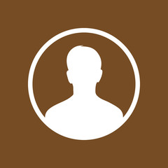 User sign icon. Person symbol. Human avatar.Flat style. 
