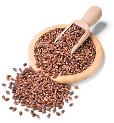 raw rye on white, (large depth of field, taken with tilt shift lens)