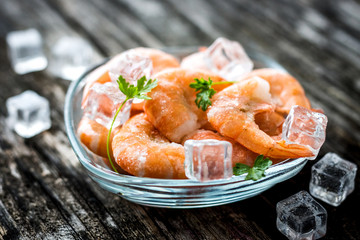 Frozen shrimps