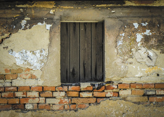 wooden door-window